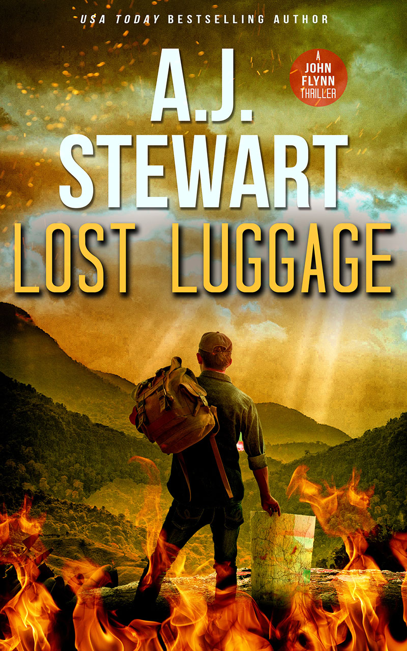 Lost Luggage Book Cover, Book 5 in the John Flynn Series by author A.J. Stewart.