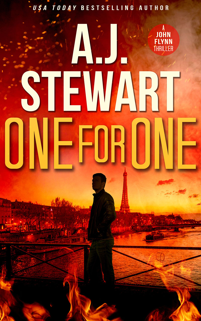 One for One Book Cover, Book 3 in the John Flynn Series by author A.J. Stewart.